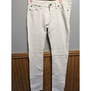Blue Asphalt Women’s White Jeans Size 7 Long Skinny